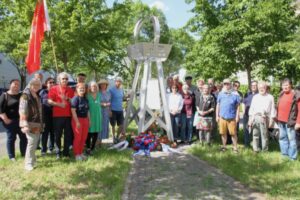 Veranstaltung zum Gedenken an russische Zwangsarbeiter in Heidelberg am 9. Mai 2024